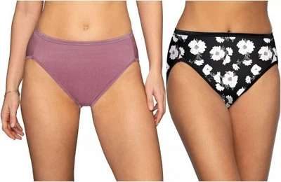 New 2 Pairs Vanity Fair Illumination Hi-Cut Panties 13108 Size 7 L NWT - Image 1 of 4