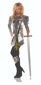Underwraps A Knight to Remember Armadura Adulto Mujer Halloween Disfraz 28619 GRANDE - Imagen 1 de 4