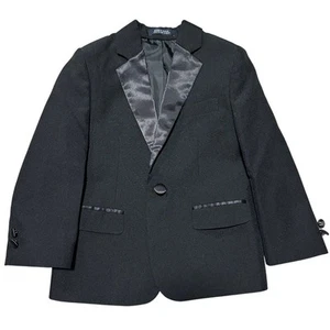 Nautica Toddler Boy Tuxedo Jacket Vlack Sz 4T - Picture 1 of 4
