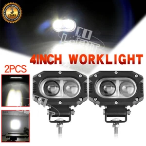 2X 4inch LED Work Light Bar Spot Pods Fog Driving Lamp Offroad Truck ATV SUV 4WD - Picture 1 of 24
