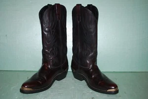 LAREDO 12628 BROWN LEATHER COWBOY BOOTS MENS SIZE 8D - Picture 1 of 15