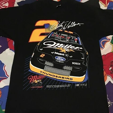 Vtg NASCAR Rusty Wallace Shirt RACING T-Shirt Gift Fans Size S-3XL Cover
