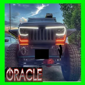 Oracle Lighting Vector 1PC LED Black Grille For 2007-2018 Jeep Wrangler JK NEW! - Picture 1 of 9
