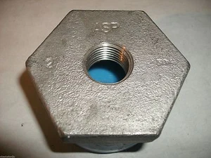 Buje hexagonal 2 x 1/2" roscado 304 acero inoxidable clase 150 - Imagen 1 de 1