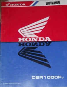 HONDA CBR1000Fs SHOP MANUAL ADDENDUM (CONTENTS LISTED) ISSUE DATE 1995 - Picture 1 of 1