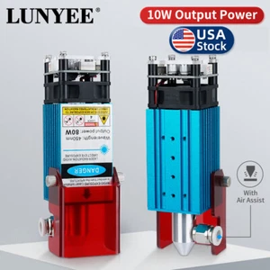 Cabezal de módulo láser 80W 450nm con asistencia de aire máquina láser CNC HÁGALO USTED MISMO GRABADO MADERA - Imagen 1 de 12