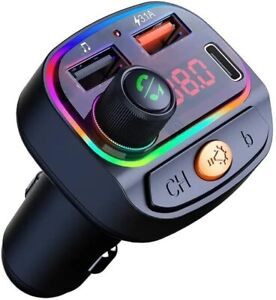 UK Car Wireless Bluetooth FM Transmitter MP3 Player USB Car Charger Adapter