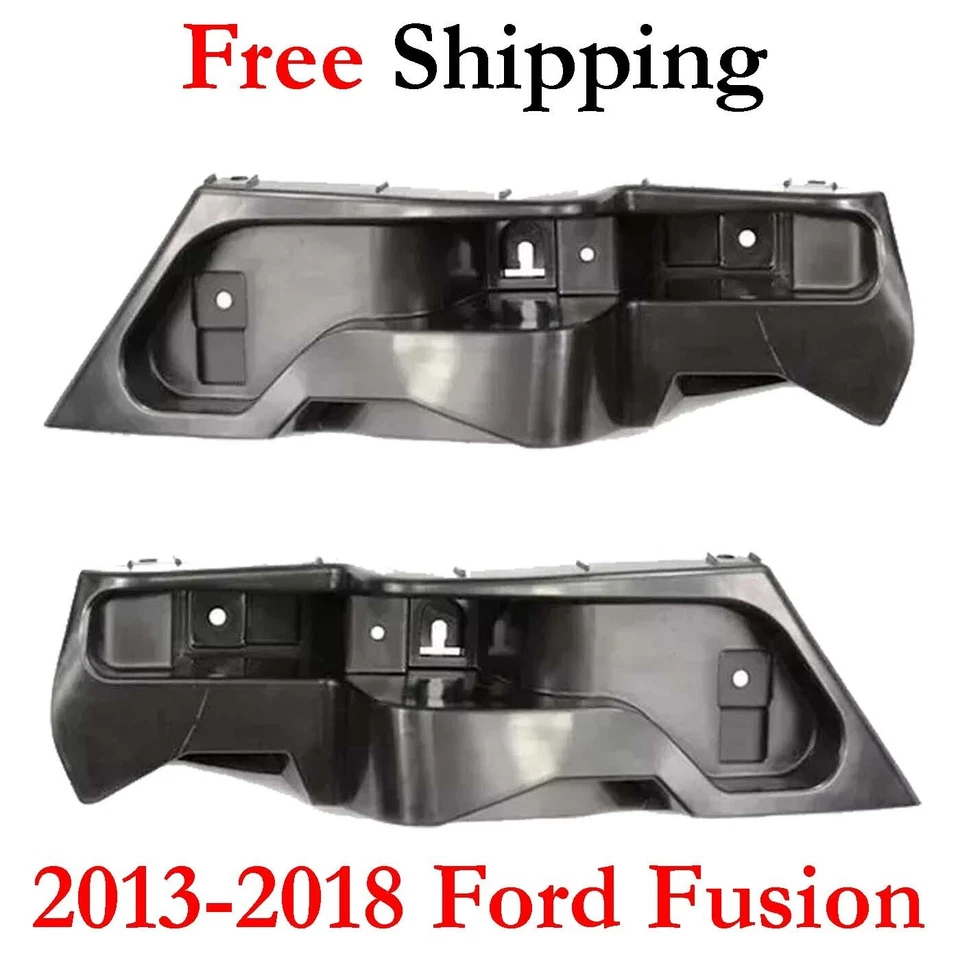 For 2013-2018 Ford Fusion Bumper Cover Support Rear Left & Right Side Set 2pcs Foto 1 de 4