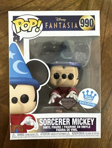 FUNKO 990 Sorcerer Mickey Funko Shop Exclusive Diamond Collection - Picture 1 of 6