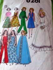vintage barbie clothes patterns