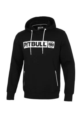 Sweat à capuche en coton éponge PitBull pour hommes Hilltop Terry Group Noir - Photo 1/4