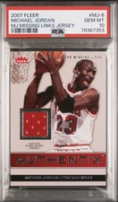 SP POP 9 PSA 10 Michael Jordan 2007-08 Fleer MJ Missing Links GW Jersey GU Patch