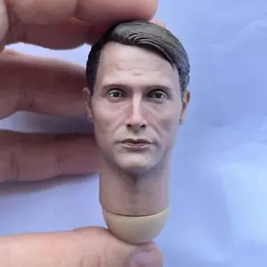 Modellino 1/6 Mads Mikkelsen film scultura testa attore fai da te 12 - Foto 1 di 7