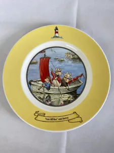 Foxwood Tales Brian Paterson 1998 Yellow Plate Rare Collectable - Picture 1 of 15