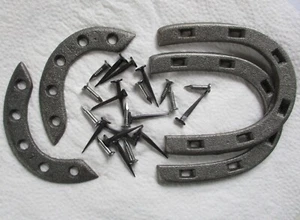 British Army:"AMMO BOOT HEEL & TOE PLATES" (With Fixing Nails/Screws, Sizes 11+) - Picture 1 of 3