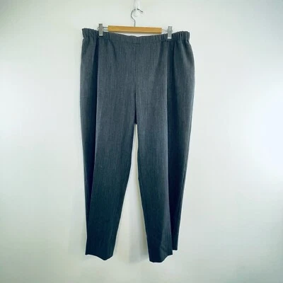 Pantalones de pierna recta Marina Rinaldi (Max Mara) talla 31 (22) gris mezcla de lana Foto 1 de 4