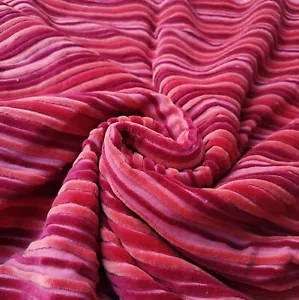 Indian Velvet Upholstery Fabric Sewing Running Fabric Cactus By Yard Hot Pink - Picture 1 of 8