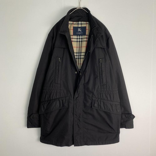 w2837 Burberry London cappotto primaverile nylon sfoderato leggero nova check uomo