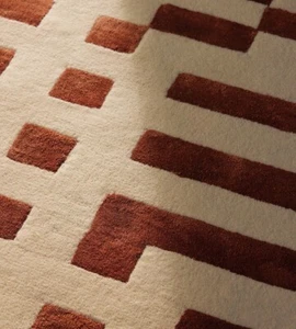 Hand Tufted New Zealand Wool Viscose Rugs Geometric Rug Kichen Any Room Carpet - Picture 1 of 3