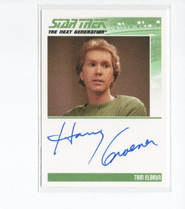 Star Trek TNG Heroes & Villains Autograph Auto Card Harry Groener as Tam Elbrun