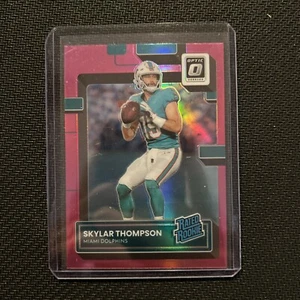 2022 Donruss Optic Skylar Thompson Pink Prizm Rated Rookie RC #276 Dolphins - Picture 1 of 6