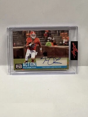2022 Trevor Lawrence Action Ink Auto /25 SSP Jaguars - Image 1 of 3