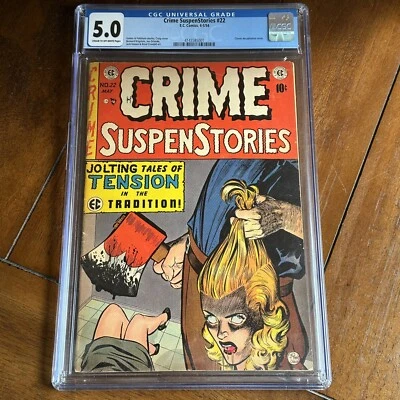 Crime Suspenstories #22 (1954) - PCH Golden Age Horror - CGC 5.0 - Image 1 of 2