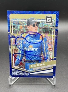 Erik Jones Panini Blue Optic NASCAR Autographed Signed Card W/COA - Picture 1 of 4
