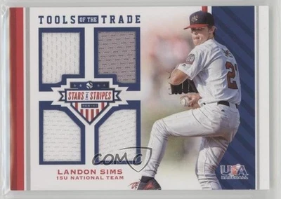 2017 Panini USA Baseball Stars & Stripes Tools of the Trade /199 Landon Sims #61 - Image 1 of 2