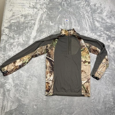 Bushmaster Hunting Shirt Men's MediumThermal Knit 1/4 Zip Camouflage Long Sleeve - Image 1 of 4