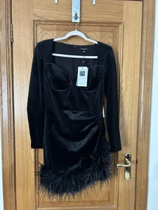 Nadine merabi Velvet Mini Dress - Picture 1 of 3