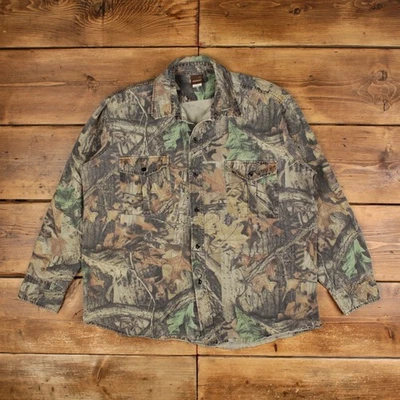 Camisa de Colección Ranger Exterior Botón 2XL Árbol Real Para Hombre Manga Larga Verde Foto 1 de 4