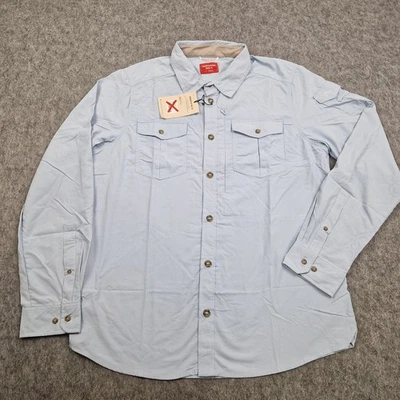 Camisa Craghoppers Para Hombres Grande Azul Aventura Nosilife Utilidad Aire Libre Senderismo Foto 1 de 4