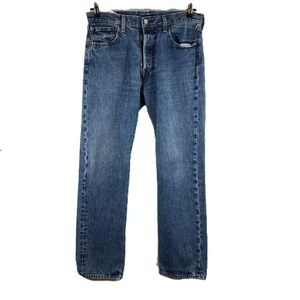 Levi Strauss Light Blue 501 Straight Leg Jeans W34 - Picture 1 of 5