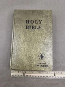 Holy Bible Placed By The Gideons International Hardcover Gold B14gld - Picture 1 of 17