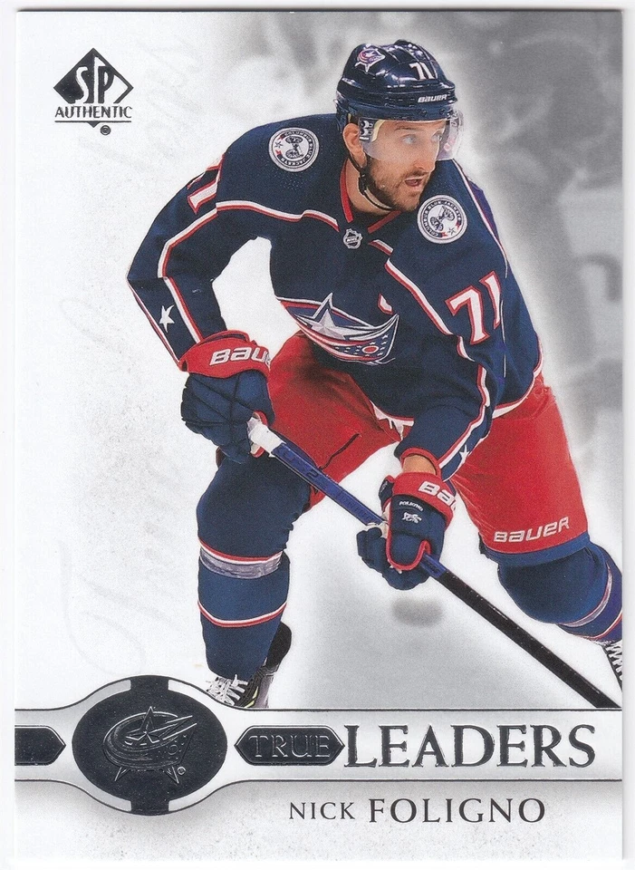 2020-21 SP Authentic True Leaders NICK FOLIGNO #TL-NF Columbus Blue Jackets - Image 1 of 1