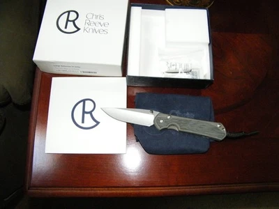 Chris Reeve Grande Sebenza 31 Incrustación, Lona Negra Micarta, CPM S45VN Foto 1 de 2