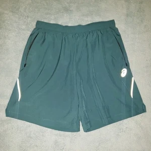 Pantalones Cortos Atléticos ASICS Para Mujer Medianos Correr Frente Plano Reflectantes Verde Azulado Gimnasio - Imagen 1 de 7