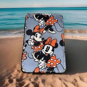 Minnie Mouse Tarjetero Mickey Banda Identificación Tarjeta de Crédito Billetera Parque Billetera Bolso sin asas Divertido - Imagen 1 de 16