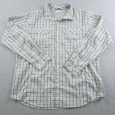 Columbia Shirt Mens XL Gray Green Silver Ridge Omni Shade Sun Protection Outdoor - Image 1 of 4