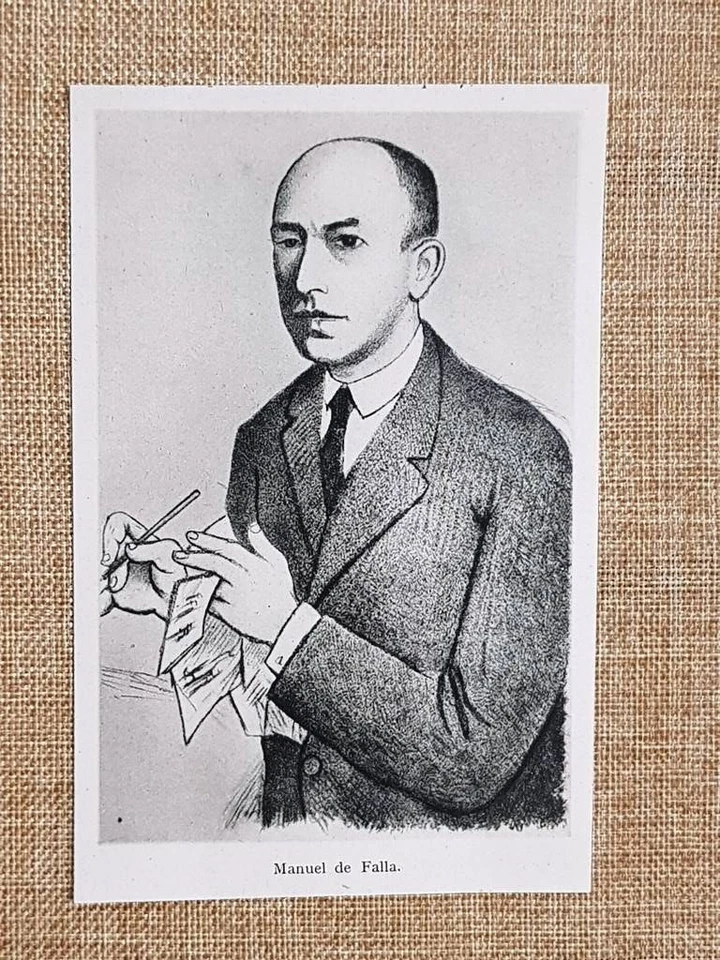 Manuel de Falla 1876-1946 Compositore Spagnolo Balletti Chitarra Impressionismo - Immagine 1 di 1