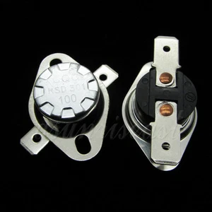5 × Temperature Switch Thermostat 100°C Degrees Celsius NC Normal Close KSD301 - Picture 1 of 3