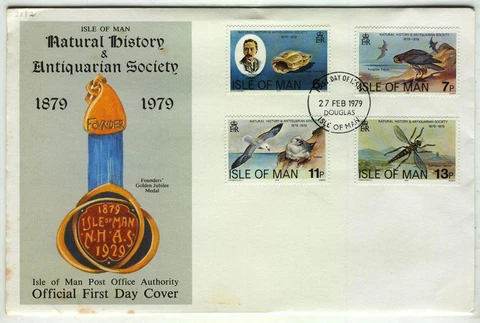 FDC AD38 Isle of Man 1979 History Antiquarian Society 4v Cover