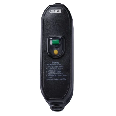 Draper Tools 230V In-Line Rcd Adaptor, 16A - Image 1 of 3