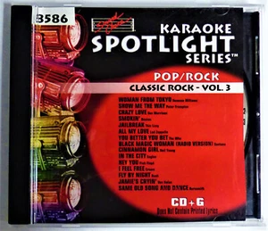 KARAOKE CDG+ - Classic Rock - Volume 3 - Spotlight Series Pop/Rock - #8586 EUC - Imagen 1 de 3
