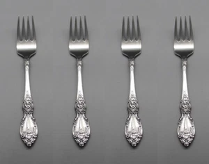 Cubiertos de acero inoxidable Oneida WORDSWORTH - Tenedores para ensaladas - Juego de cuatro N/O - Imagen 1 de 4