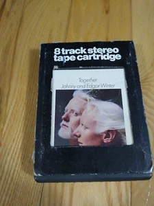 JOHNNY & EDGAR WINTER Together  8 track tape W/ Sleeve Classic Rock Soul Man - Picture 1 of 5