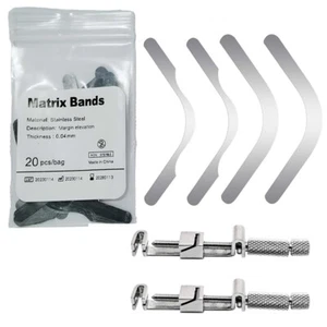 Dental Tofflemire Matrix Bands Universal Stainless Steel Bands Matrix Retainers - Picture 1 of 15