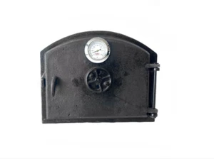Puerta de horno de pizza de arcilla | Puerta de hierro fundido | Con medidor de temperatura - Imagen 1 de 6