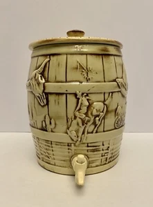 Mid Century McCoy El Rancho Cowboy Rodeo Water Tea Dispenser w/Lid (Rare). - Picture 1 of 9